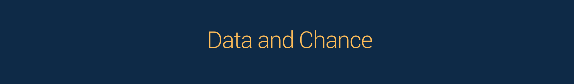 Data and chance header